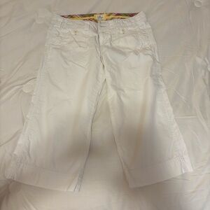 American Eagle White Capri Pants Women’s Size 8 – 100% Cotton